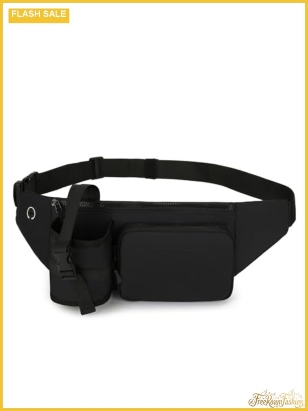Waterproof Fanny Pack Waist Bag with Water Bottle Holder for Hiking Running